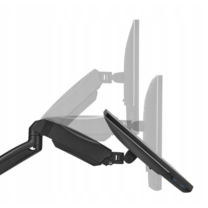 Uchwyt do monitora VESA 75×75 / 100×100 | Obrót, pivot, regulacja nachylenia | Xmotion.pl