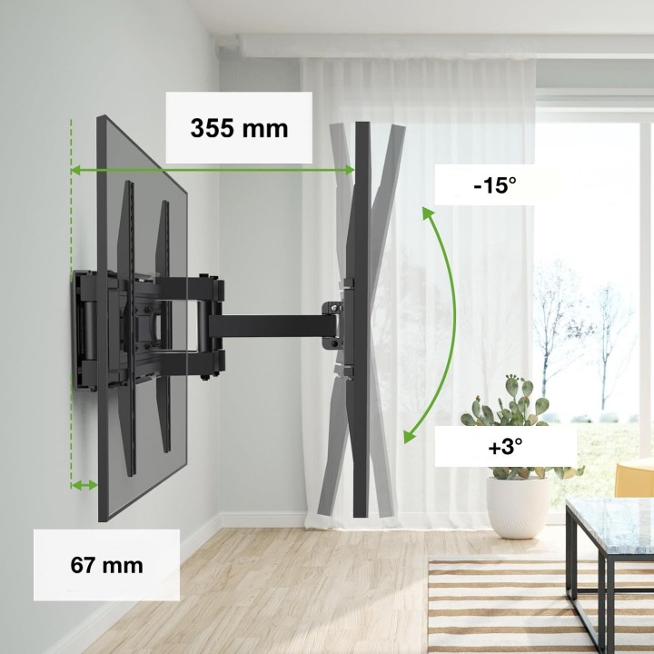 Uchwyt do TV 32–80" XMOTION – Obrotowy, Mocny, VESA | xmotion.pl